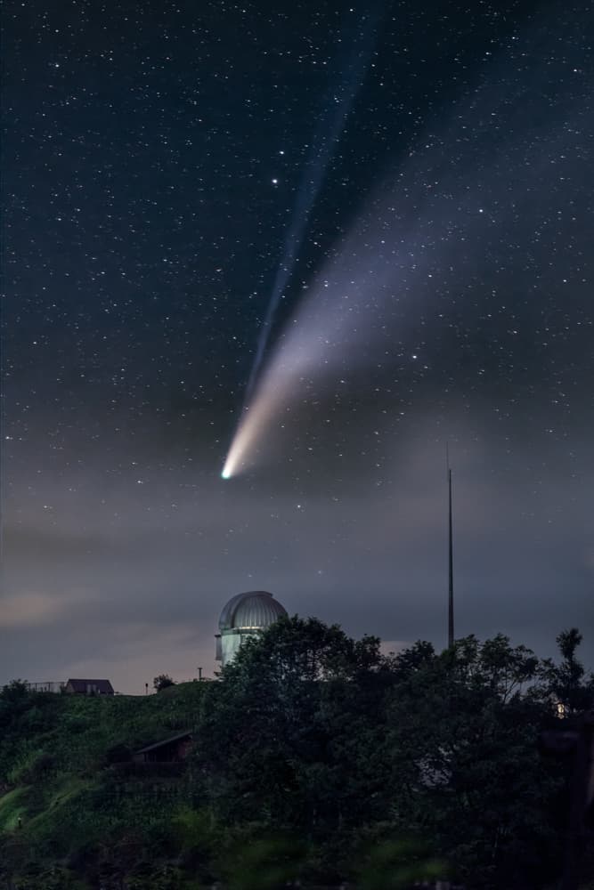 ネオワイズ彗星と小川天文台