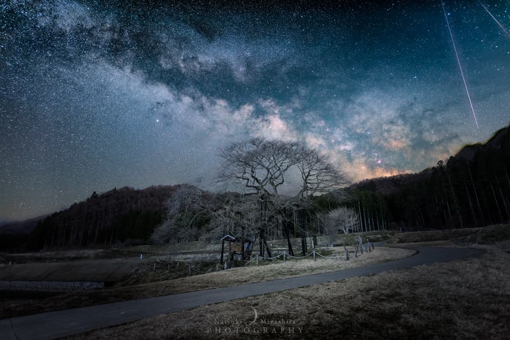 天の川焼けと流星